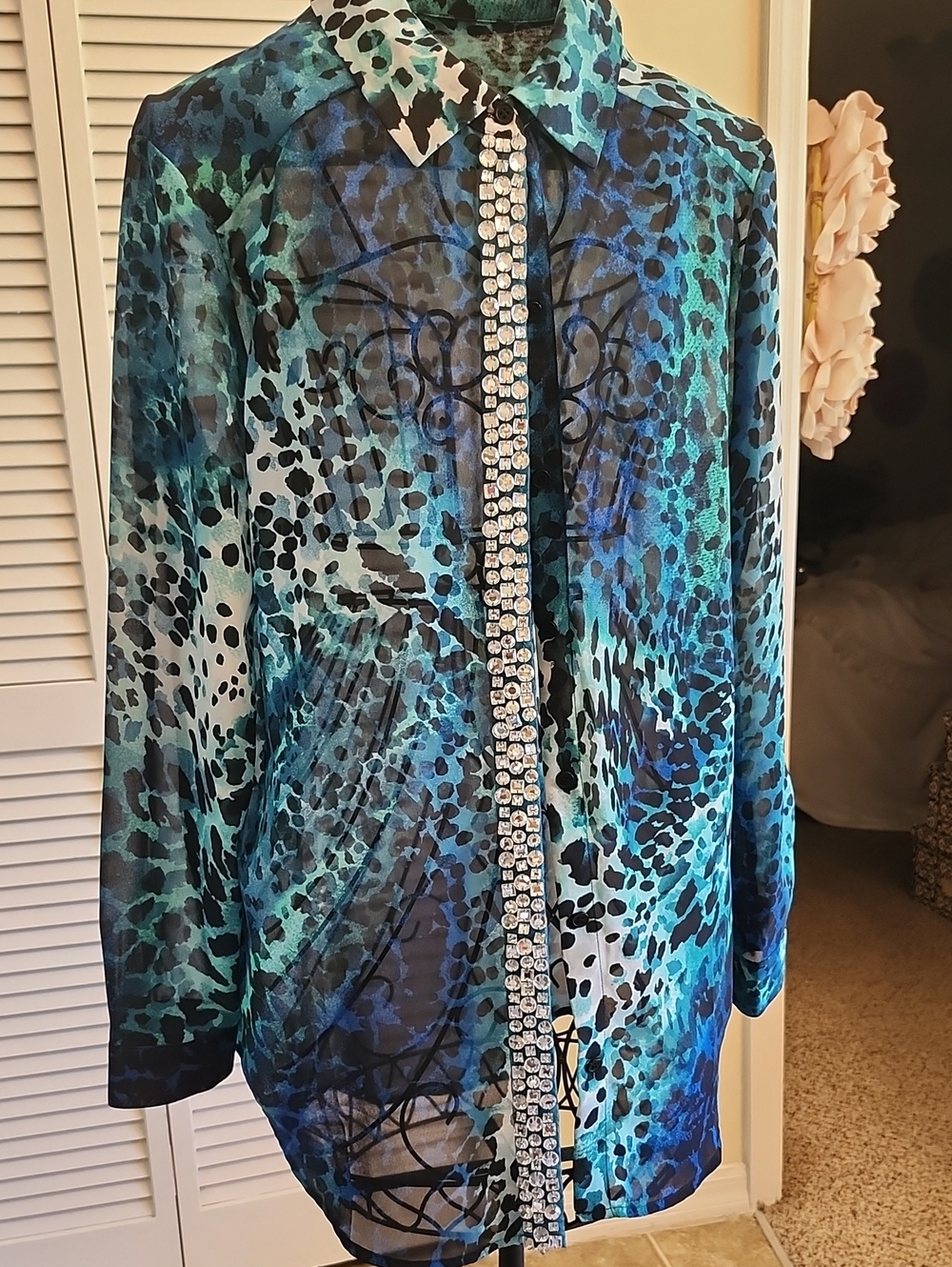 Chico's Animal Print Shirt/Blouse